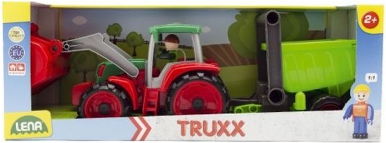 Auto Truxx traktor nakladač s přívěsem s figurkou v krabici 52x19x16cm 24m+ - obrázek 2