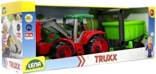 Auto Truxx traktor nakladač s přívěsem s figurkou v krabici 52x19x16cm 24m+ - obrázek 4