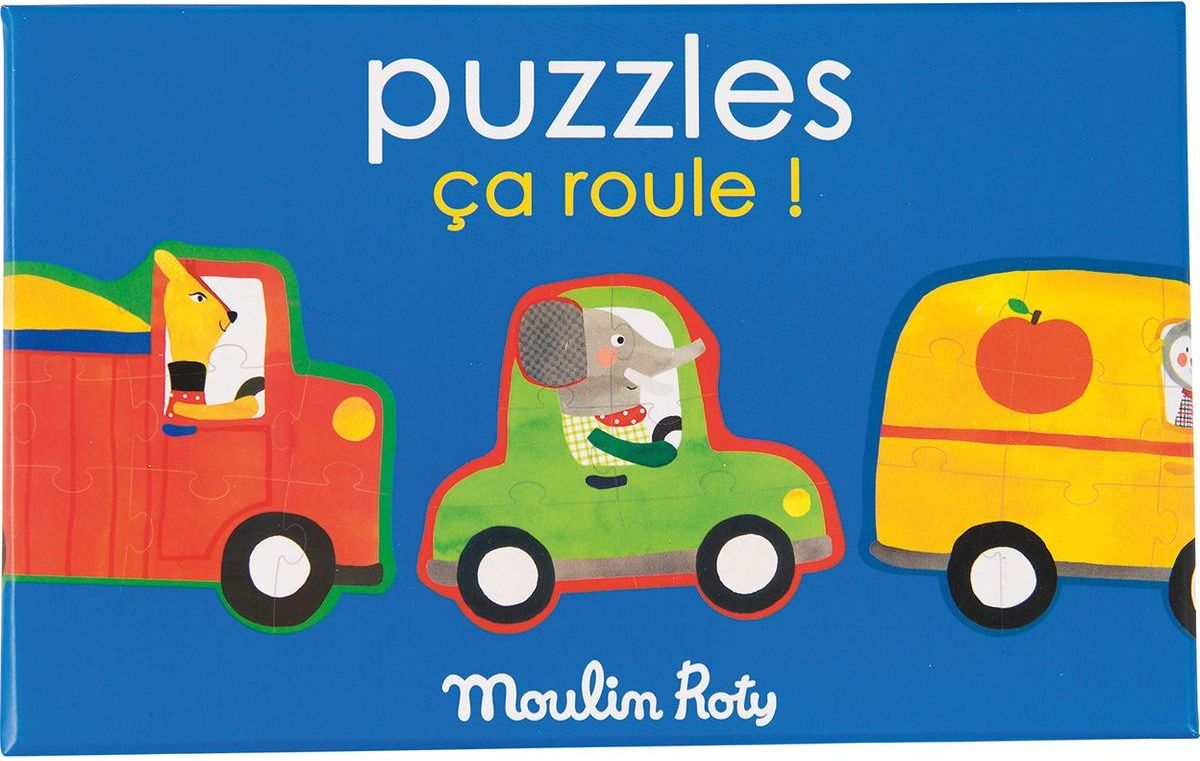 Moulin Roty Puzzle Moulin Roty auta - obrázek 1