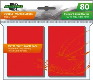 Blackfire Obaly na karty Blackfire Standard Double-Matte Red - 80 ks - obrázek 1