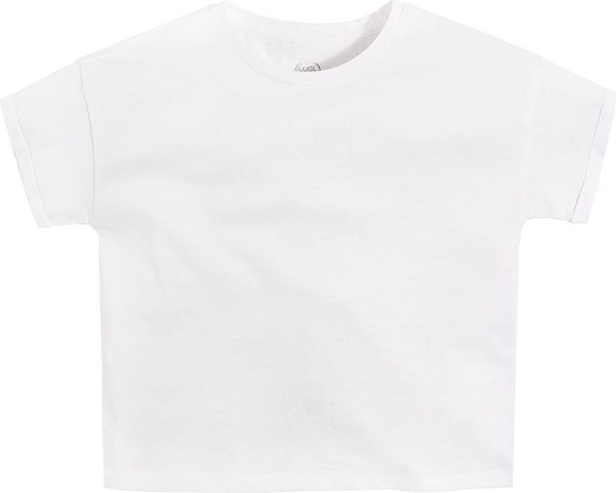COOL CLUB COOL CLUB Dívčí tričko s krátkým rukávem Crop top BÍLÁ 158 - obrázek 1