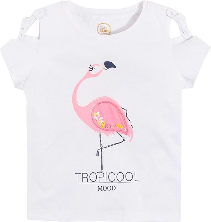 COOL CLUB COOL CLUB Dívčí tričko s krátkým rukávem Tropicool mood BÍLÁ 92 - obrázek 1