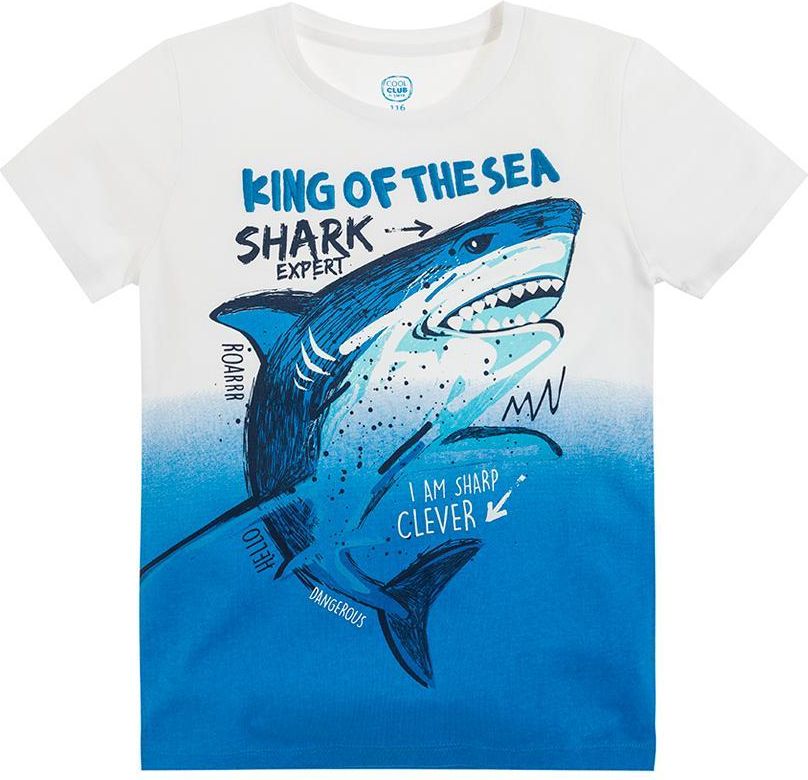 COOL CLUB COOL CLUB Chlapecké tričko s krátkým rukávem King of the sea MODRÁ 98 - obrázek 1