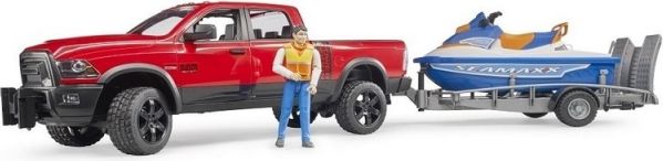 Bruder 2503 Terénní auto RAM s vodním skútrem Seamaxx a figurkou - obrázek 3