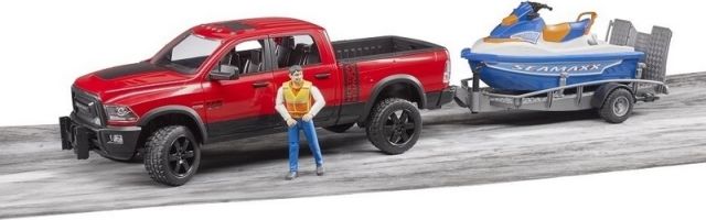 Bruder 2503 Terénní auto RAM s vodním skútrem Seamaxx a figurkou - obrázek 8