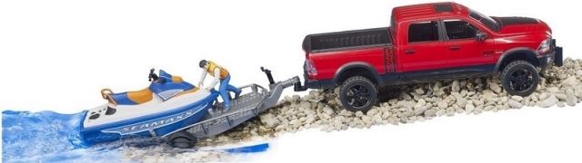 Bruder 2503 Terénní auto RAM s vodním skútrem Seamaxx a figurkou - obrázek 9