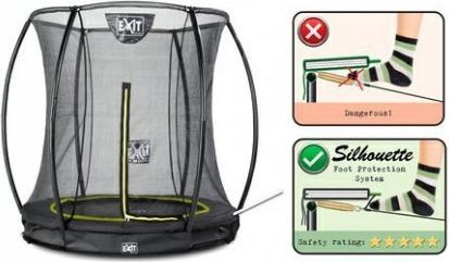 Přízemní trampolína Exit Silhouette Ground 183 cm s ochrannou sítí - obrázek 2