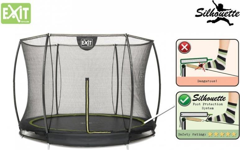 Přízemní trampolína Exit Silhouette Ground 244 cm s ochrannou sítí - obrázek 2