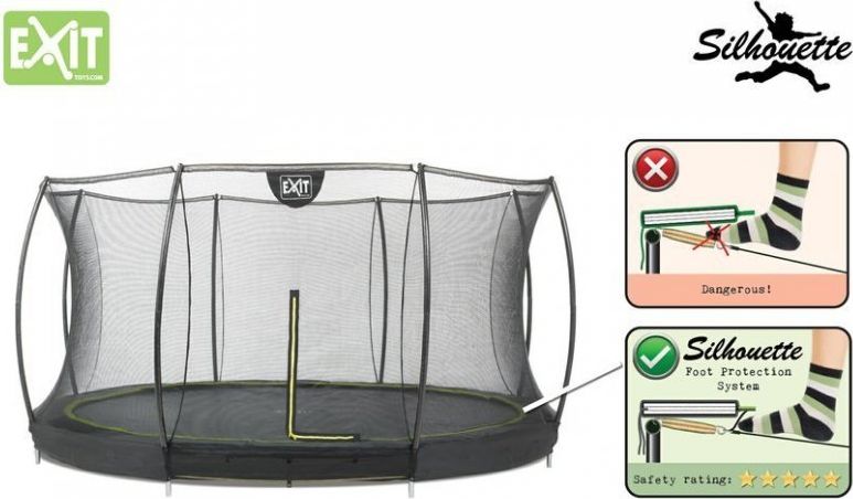 Přízemní trampolína Exit Silhouette Ground 366 cm s ochrannou sítí - obrázek 2