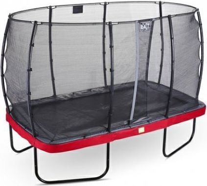 Trampolína EXIT Elegant se sítí Economy 244 x 427 cm Červená - obrázek 2