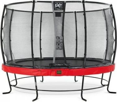Trampolína EXIT Elegant Premium se sítí Deluxe 366 cm Červená - obrázek 1