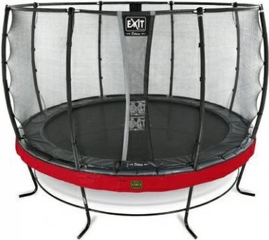 Trampolína EXIT Elegant Premium se sítí Deluxe 366 cm Červená - obrázek 2