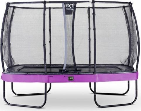 Trampolína EXIT Elegant Premium se sítí Deluxe 214 x 366 cm Fialová - obrázek 1