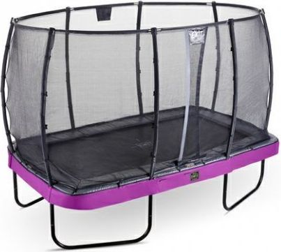 Trampolína EXIT Elegant Premium se sítí Deluxe 214 x 366 cm Fialová - obrázek 2