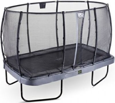 Trampolína EXIT Elegant Premium se sítí Deluxe 244 x 427 cm Šedá - obrázek 2
