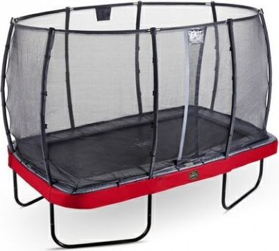 Trampolína EXIT Elegant Premium se sítí Deluxe 244 x 427 cm Červená - obrázek 2