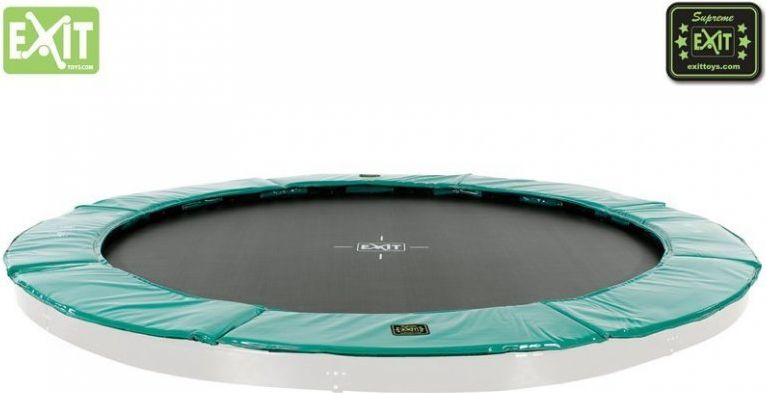 Trampolína EXIT Supreme Ground Level 305 cm Tyrkysová - obrázek 2