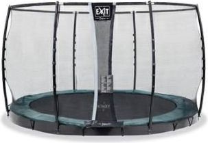 Trampolína EXIT Supreme Ground Level 305 cm Tyrkysová s ochrannou sítí - obrázek 1