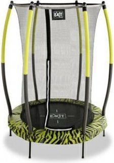 Trampolína Exit Tiggy Junior 140 cm s ochrannou sítí černo/zelená - obrázek 1