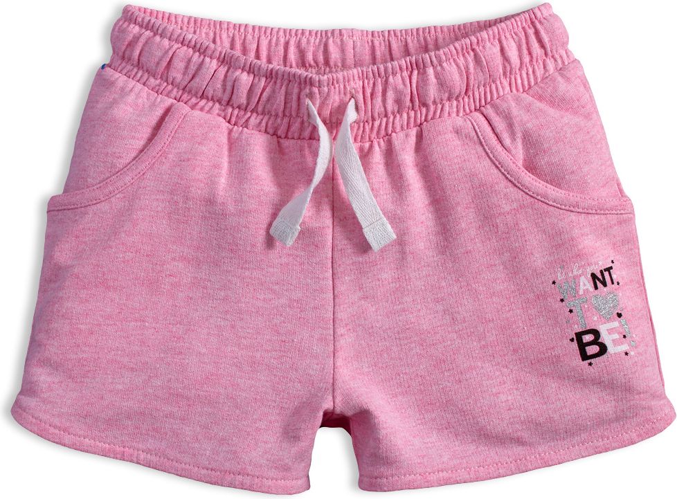 Dívčí šortky VENERE WANT TO BE růžový melír Velikost: 128 - obrázek 1