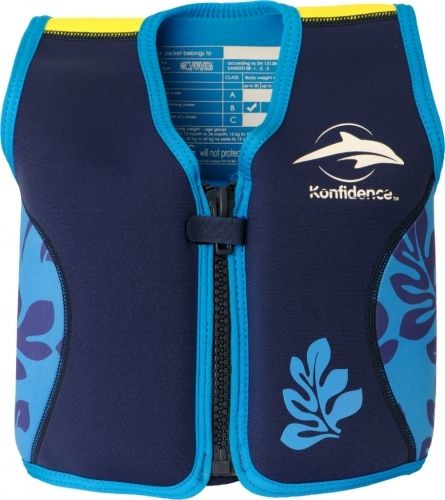 Dětská plavací vesta Konfidence modrá velikosti 4-5 let - obrázek 1