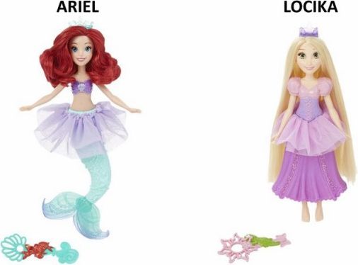 Disney Panenka s bublifukem Ariel nebo Locika - obrázek 1