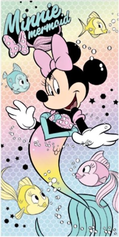 Setino · Plážová osuška Minnie mořská panna - licence Disney - 100% bavlna, froté - 70 x 140 cm - obrázek 1