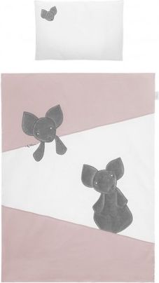 6-dílné ložní povlečení Belisima Mouse 90/120 růžové, Růžová - obrázek 1