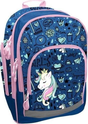 Hama Hama školní batoh modrý jednorožec - obrázek 1