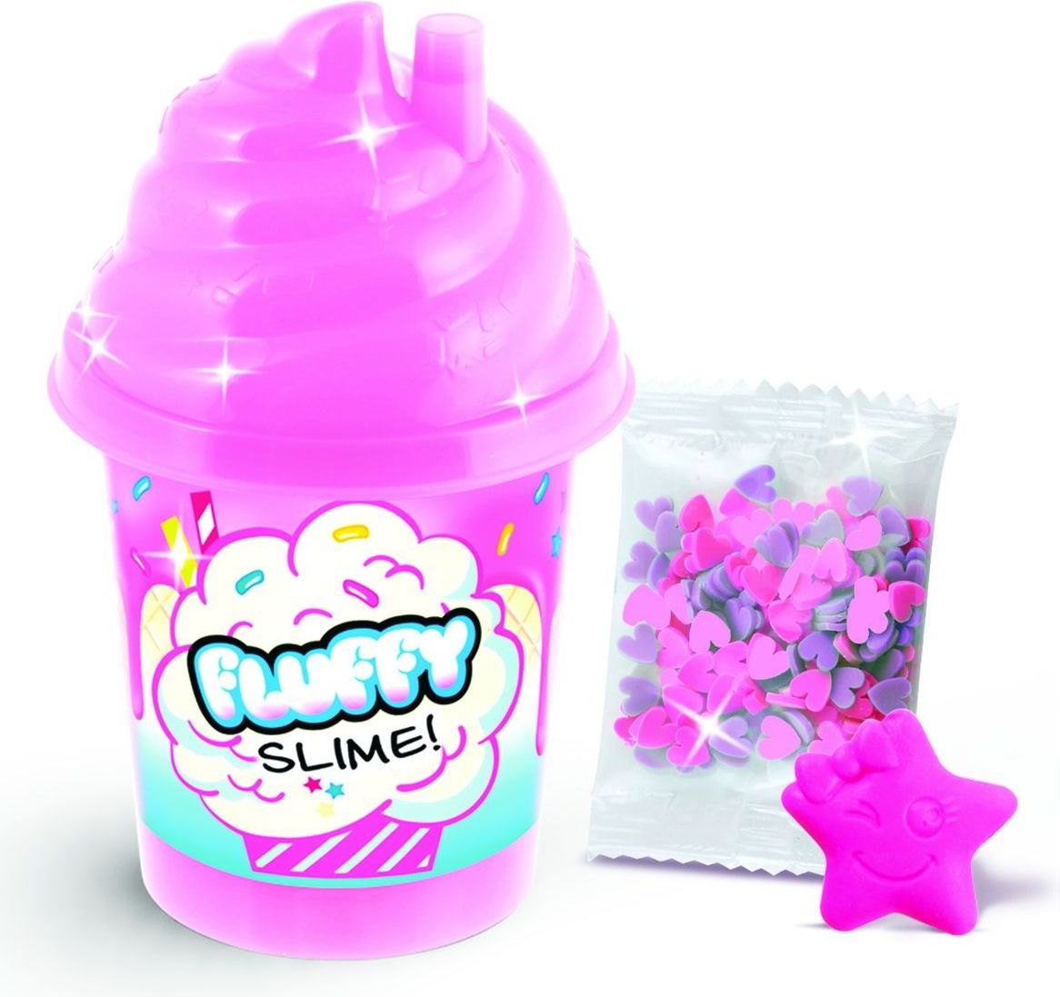 So Slime Fluffy kelímek růžový - obrázek 1