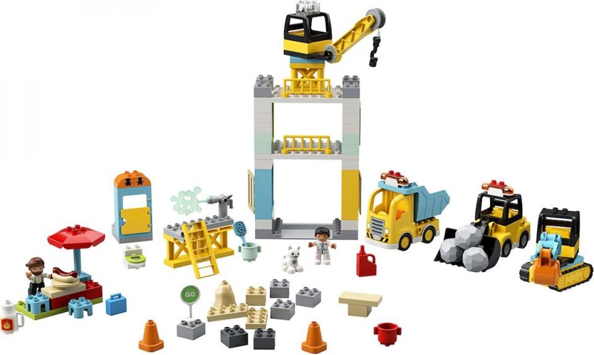 LEGO Duplo Town 10933 Stavba s věžovým jeřábem - obrázek 1