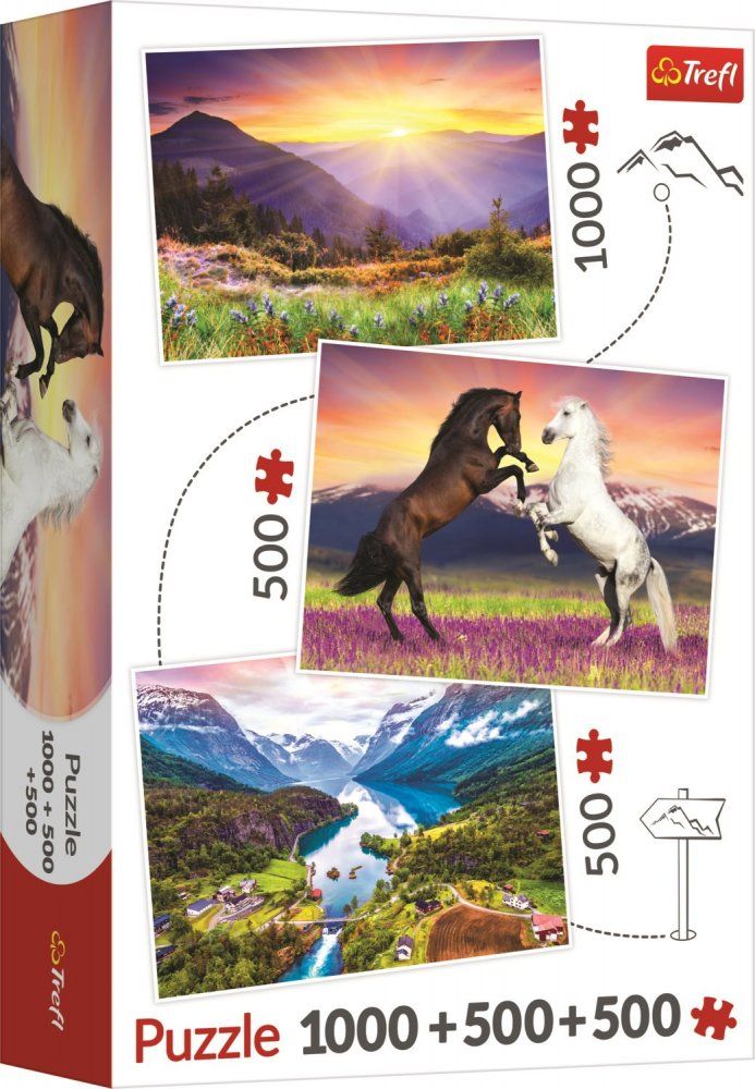 Trefl Puzzle Krásy přírody 1000 + 500 + 500 dílků - obrázek 1