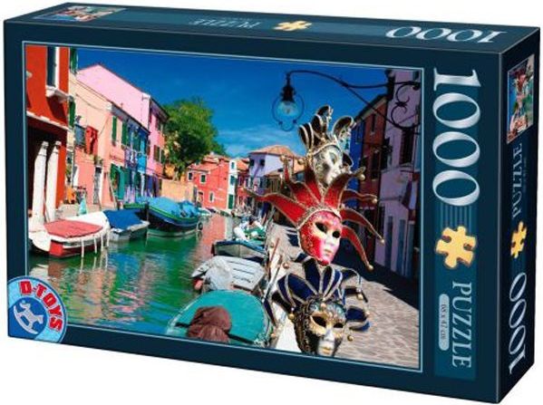 D-Toys Puzzle Burano, Itálie 1000 dílků - obrázek 1