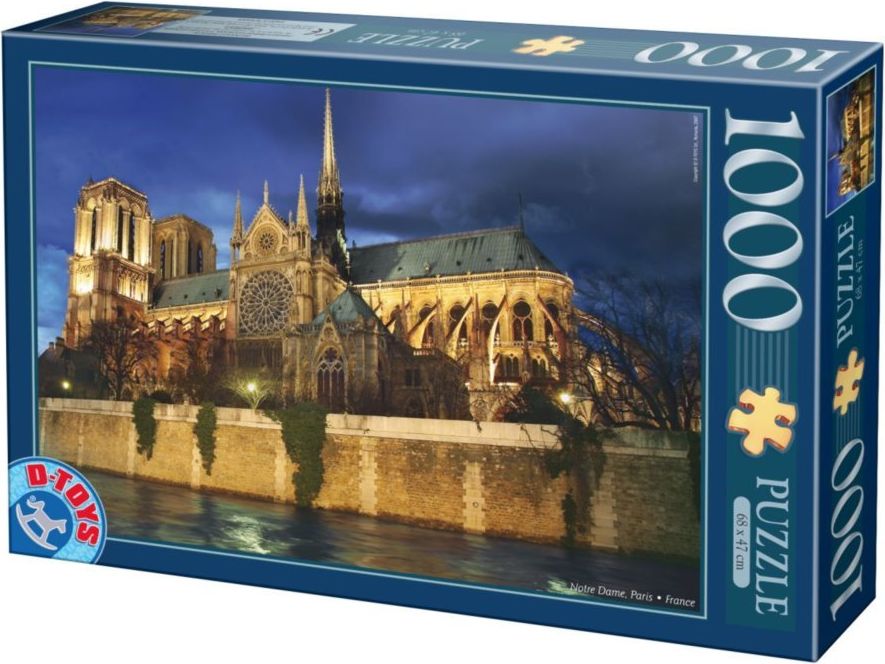 D-Toys Puzzle Notre Dame, Paříž 1000 dílků - obrázek 1