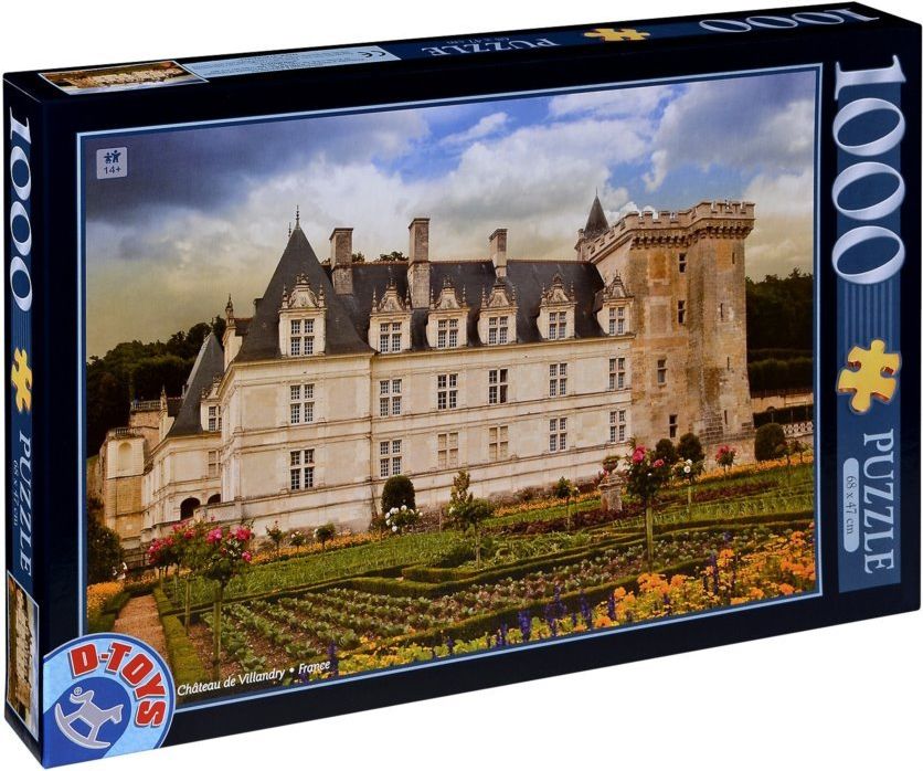D-Toys Puzzle Zámek Villandry, Francie 1000 dílků - obrázek 1