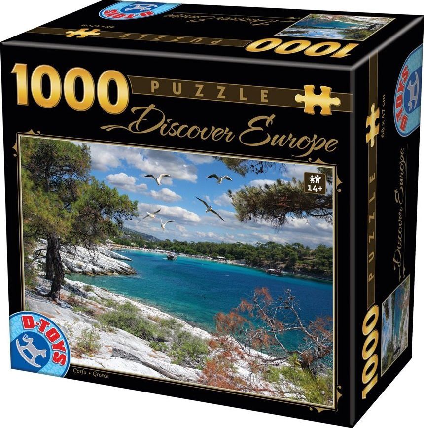 D-Toys Puzzle Korfu, Řecko 1000 dílků - obrázek 1