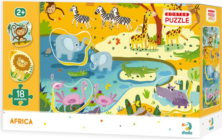 Dodo Toys Puzzle Safari 18 dílků - obrázek 1