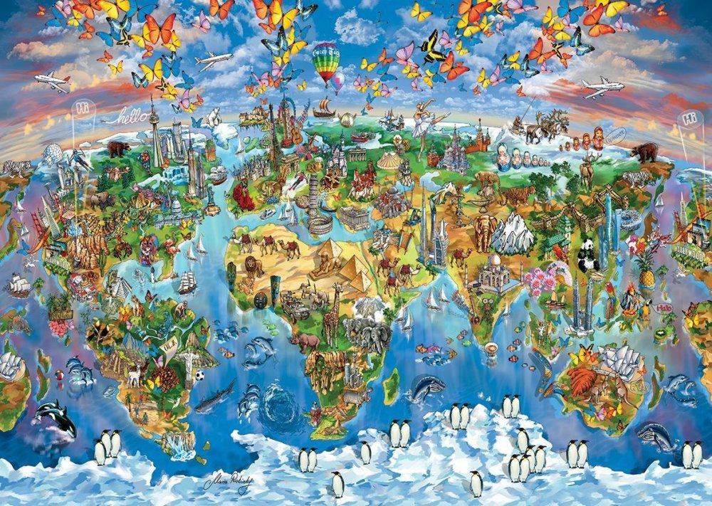 Art puzzle Puzzle Barvy světa 260 dílků - obrázek 1