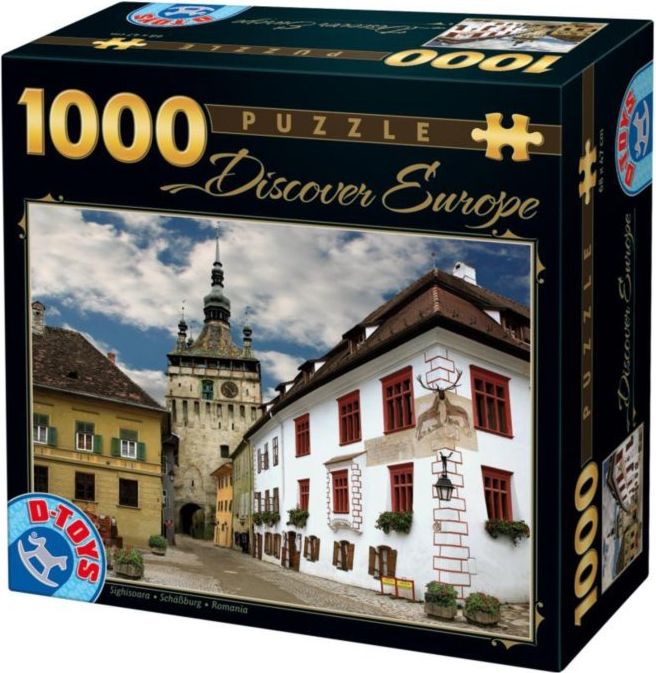 D-Toys Puzzle Sighisoara, Rumunsko 1000 dílků - obrázek 1