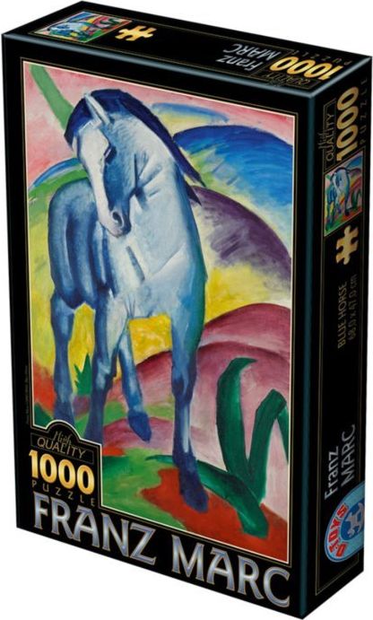 D-Toys Puzzle Modrý kůň 1000 dílků - obrázek 1