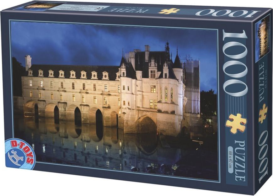 D-Toys Puzzle Zámek Chenonceau, Francie 1000 dílků - obrázek 1