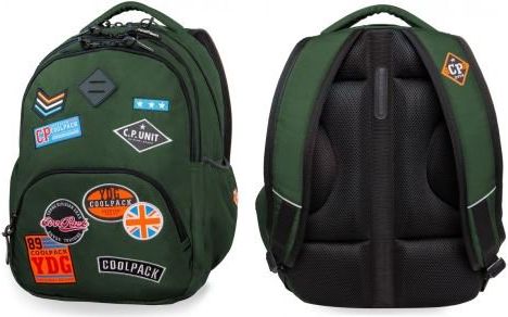 COIL Coolpack batoh školní mládež bantley odznaky zelené b24054 - obrázek 1