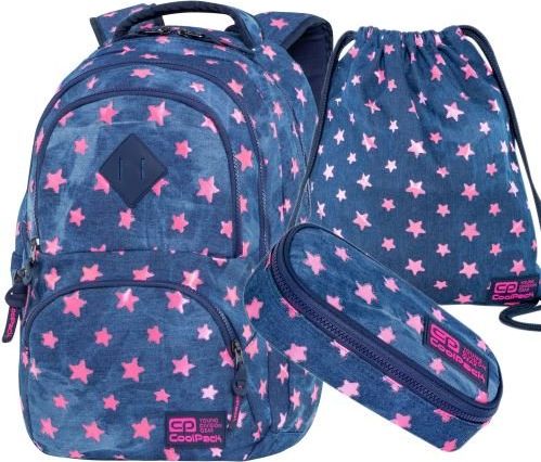 COIL Coolpack batoh 3v1, šipka, růžový, stars - obrázek 1