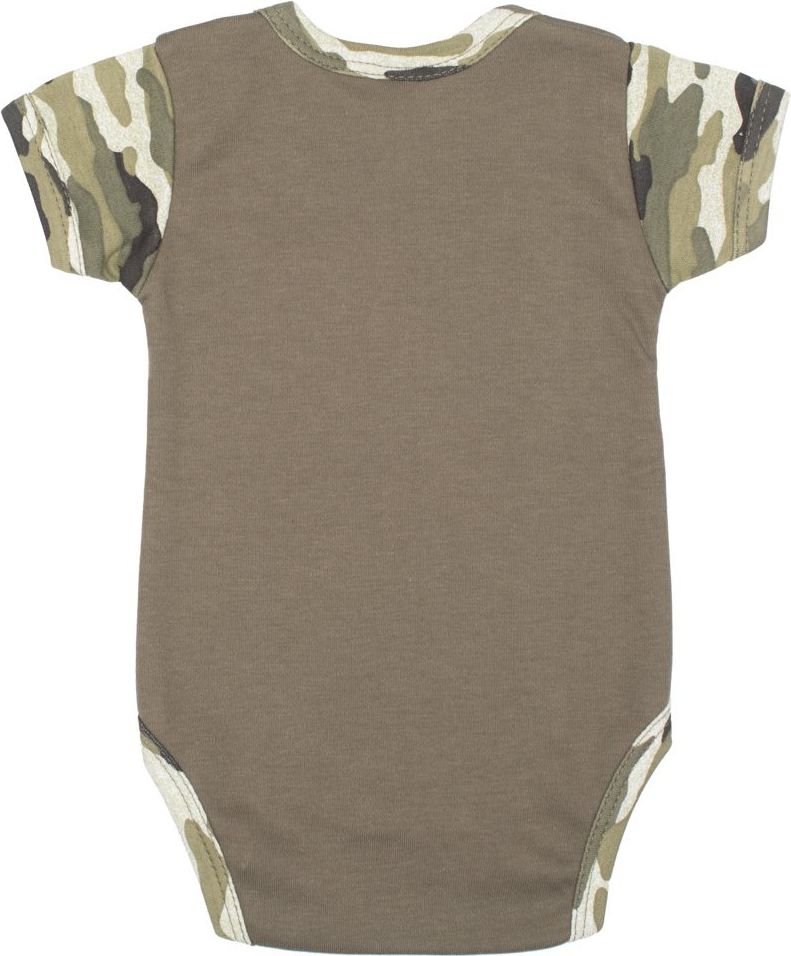 Kojenecké body s krátkým rukávem New Baby Army boy velikost 74 - obrázek 2