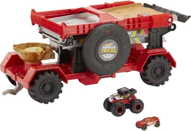 Hot Wheels MONSTER TRUCKS ZÁVOD Z KOPCE 2V1 - obrázek 2