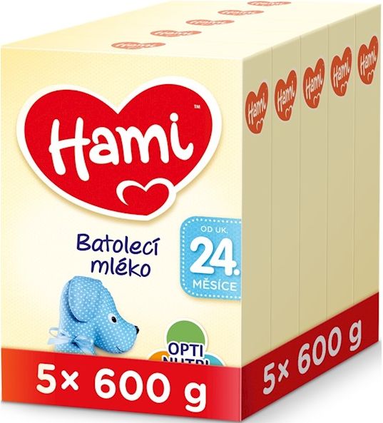 5 x HAMI 24+ (600 g) - kojenecké mléko - obrázek 1