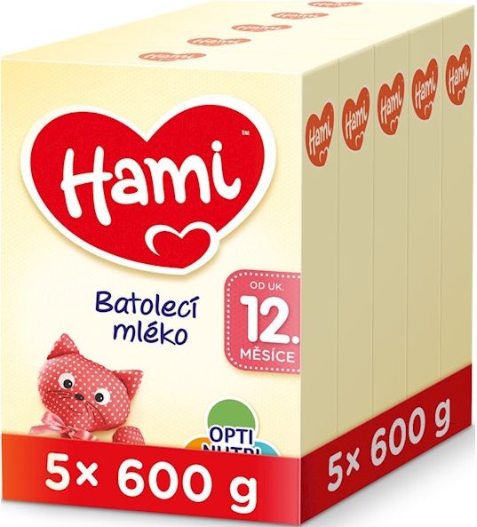5 x HAMI 12+ (600 g) - kojenecké mléko - obrázek 1