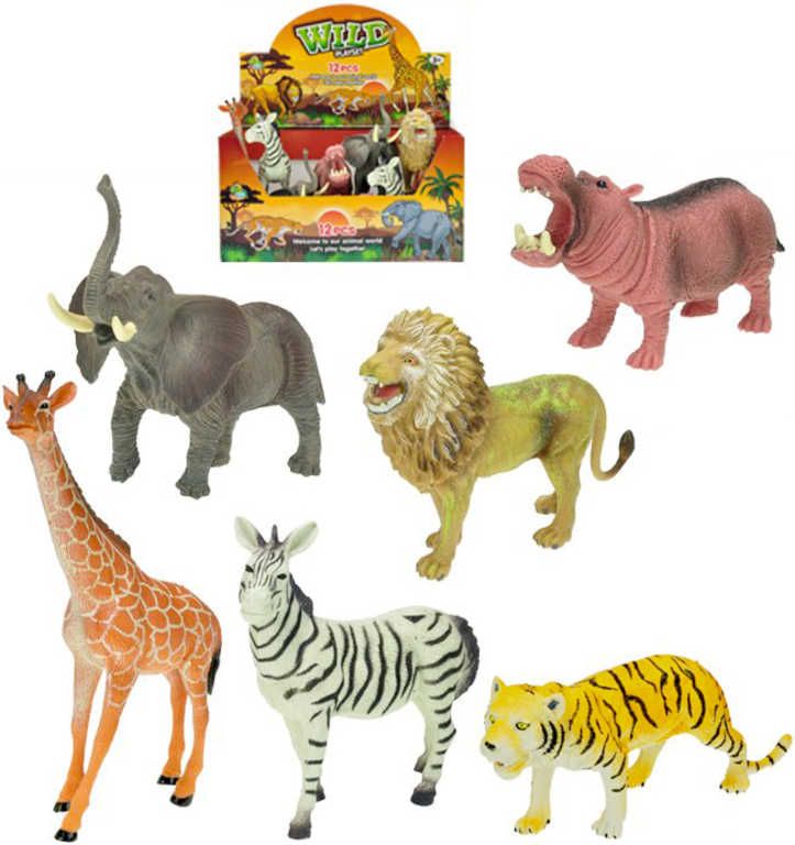 Zvířátka safari 15-20cm plastová figurka 6 druhů - obrázek 1