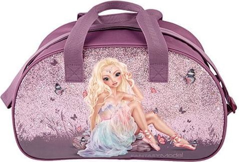 Fantasy Model Sportovní taška , Víla baletka, fialová s glitry - obrázek 1