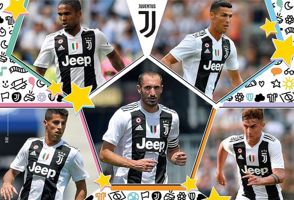 Clementoni Puzzle Juventus MAXI 104 dílků - obrázek 1